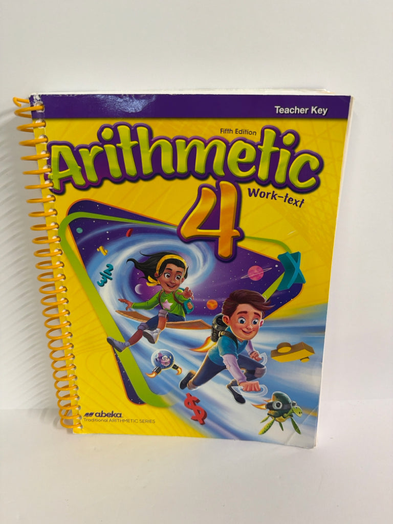 Arithmetic 4 Abeka Teacher Key  Pre-Owned 4th Grade Mathematics Textbooks