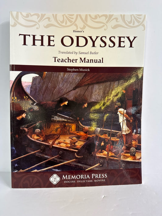 The Odyssey Memoria Press Teacher Manual  Pre-Owned Middle School Literature