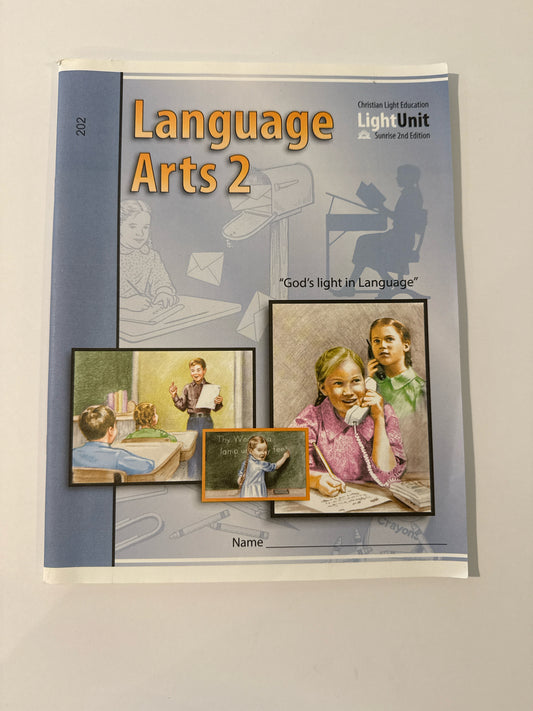 Language Arts 2 CLE Student Workbook Pre-Owned 2nd Grade Language Textbooks