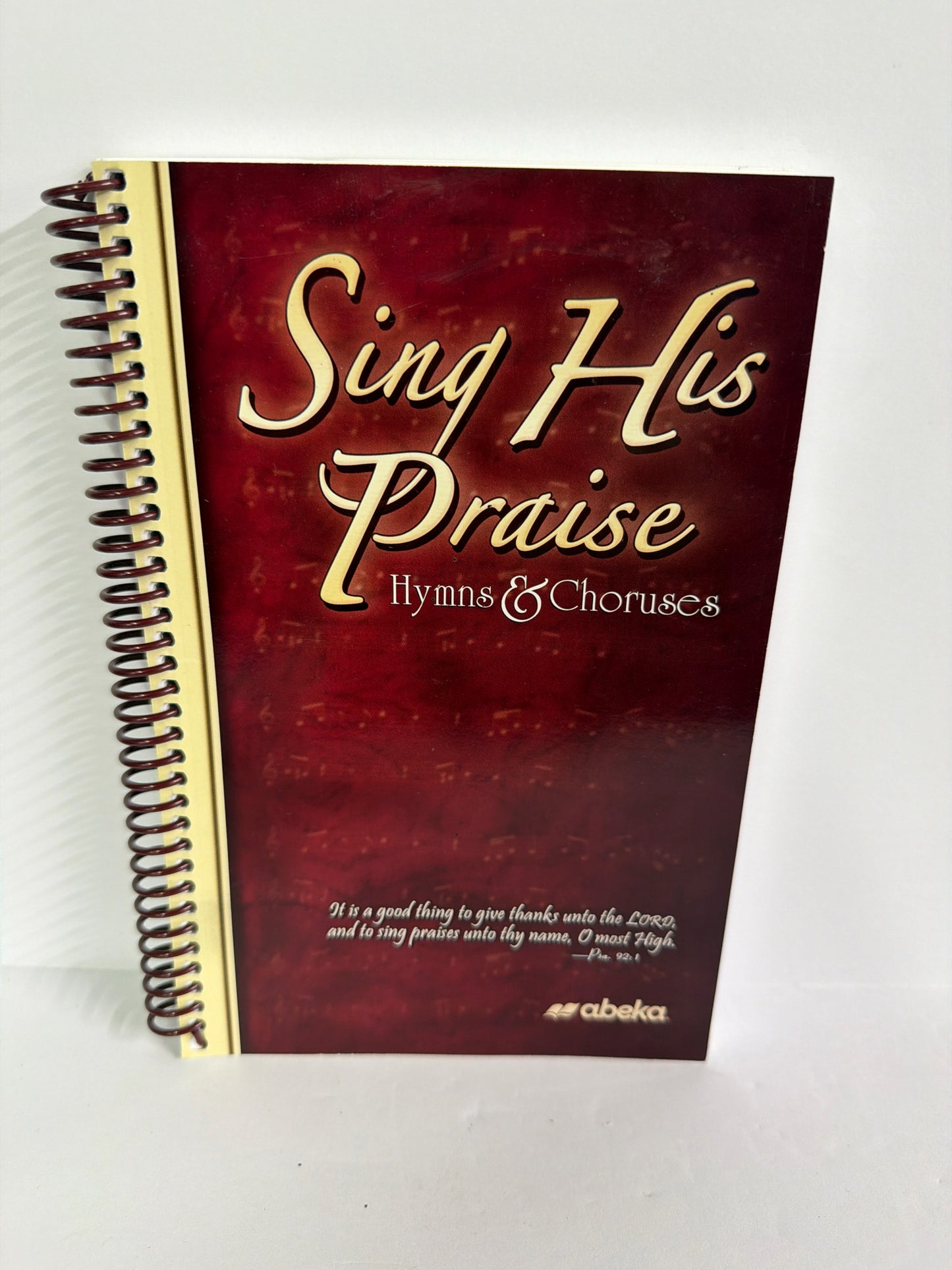 Sing His Praise Abeka Song Book Pre-Owned 7th-12th Grade Music Education Books