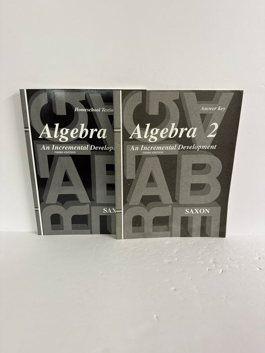 Algebra 2 Saxon Set  Pre-Owned Saxon High School Mathematics Textbooks