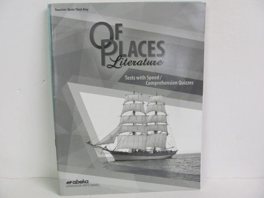 Of Places Literature Abeka Quiz/Test Key  Pre-Owned 8th Grade Reading Textbooks