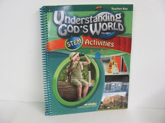 Understanding God's World Stem Act Abeka 4th Grade Science Textbooks