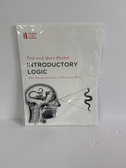 Introductory Logic Canon Press Test and Quiz Packet Pre-Owned Logic Books