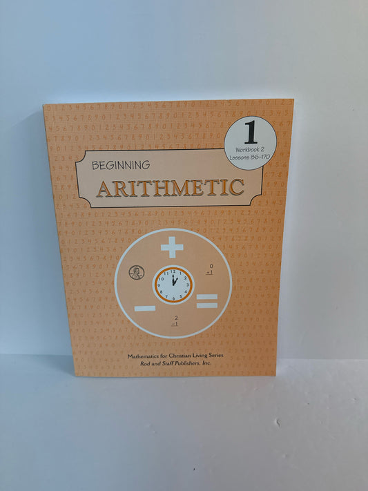 Beginning Arithmetic Rod and Staff Workbook  Pre-Owned Mathematics Textbooks