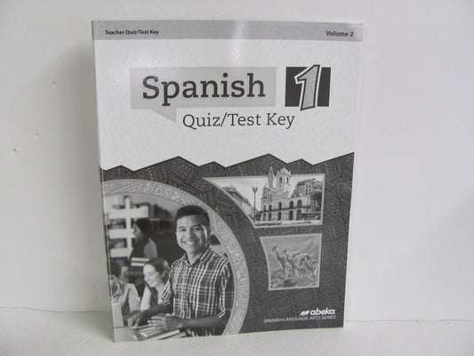 Spanish 1 Volume 2 Abeka Quiz/Test Key  Pre-Owned High School Spanish Books