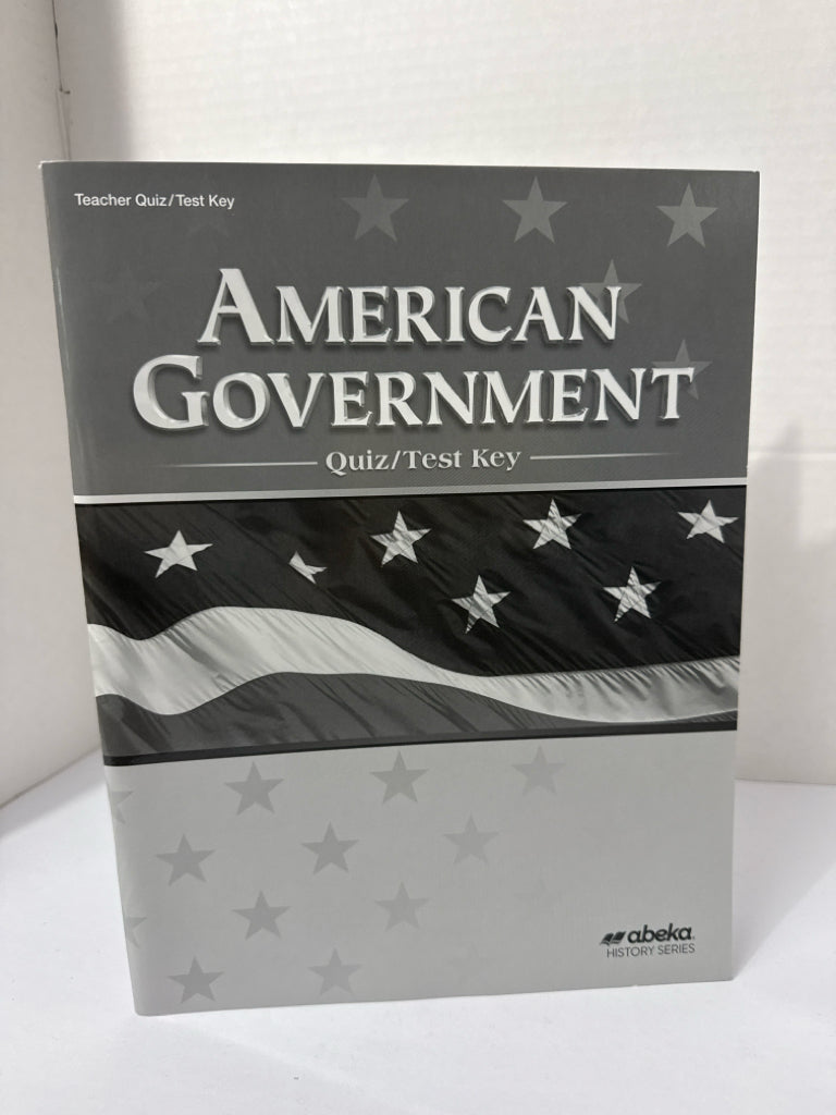 American Government Abeka Quiz/Test Key  Pre-Owned 12th Grade History Textbooks