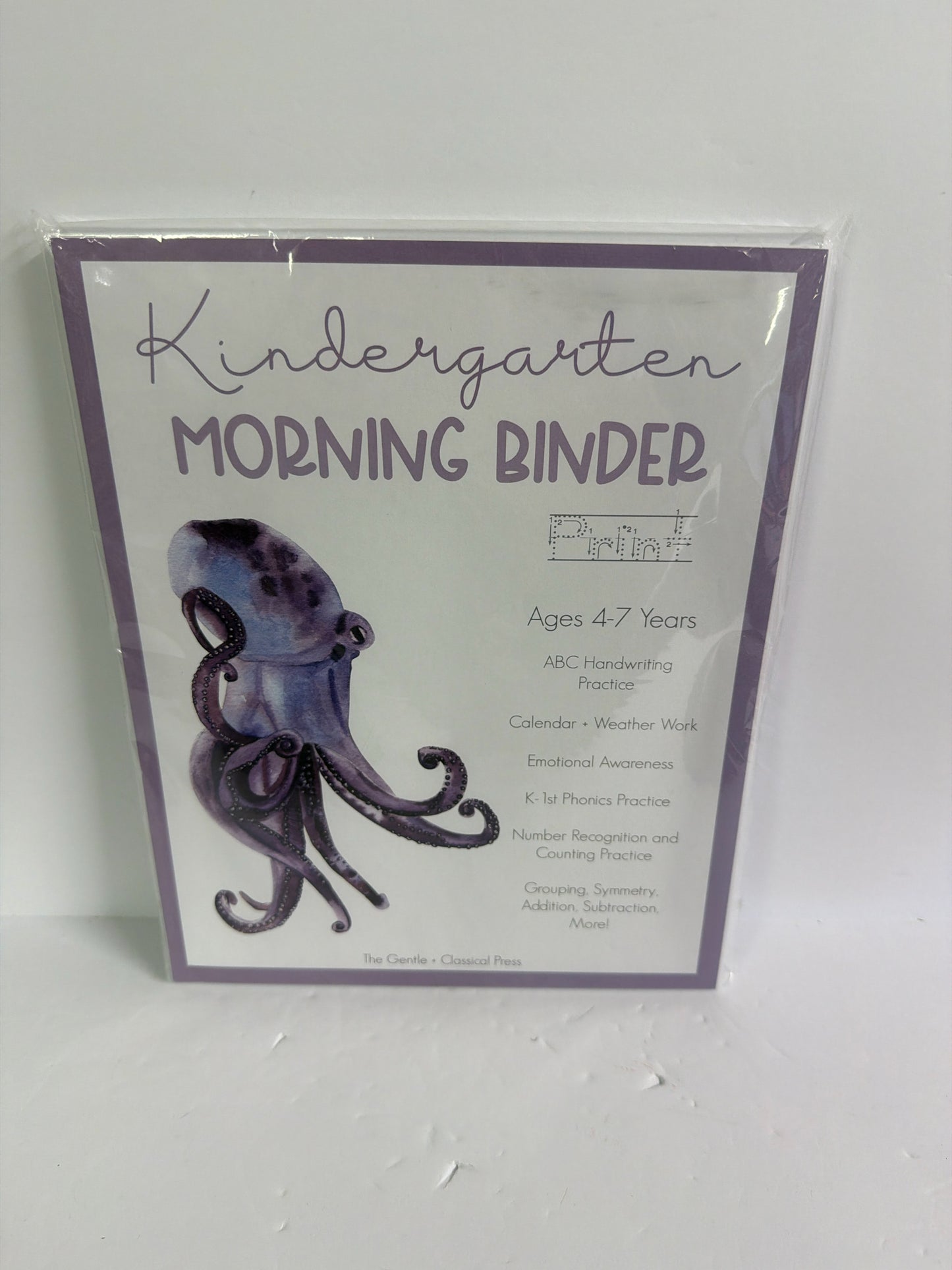Kindergarten Morning Binder The Gentle + Classical Press Unit Study Books