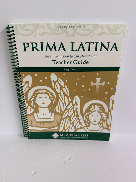 Prima Latina Memoria Press Teacher Guide  Pre-Owned Elementary Memoria Press