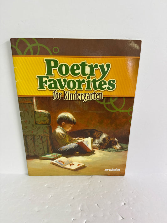 Poetry Favorites Abeka Poetry  Pre-Owned Kindergarten Poetry