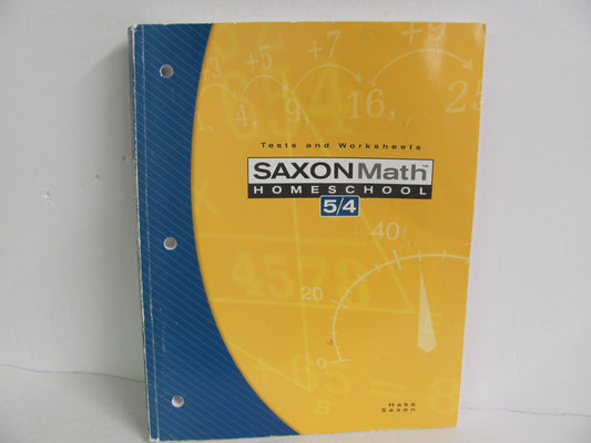 Math 54 Saxon Tests  Pre-Owned 4th Grade Mathematics Textbooks