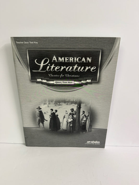 American Literature Abeka Quiz/Test Key  Pre-Owned 11th Grade Language Textbooks