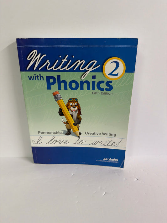 Writing With Phonics 2 Abeka Student Workbook Pre-Owned Writing Textbooks