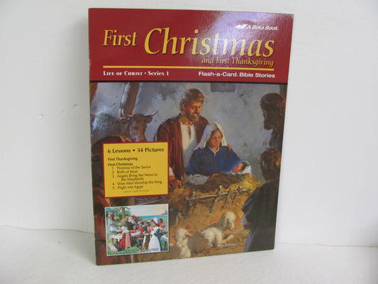 First Christmas Abeka Flash A Card Pre-owned Elementary Bible Books
