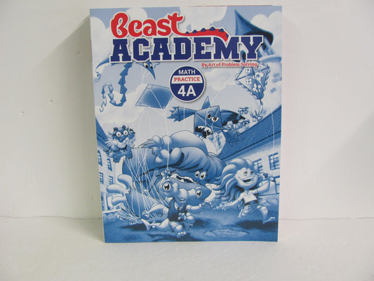 Math Practice 4A Beast Academy Pre-Owned 4th Grade Mathematics Textbooks