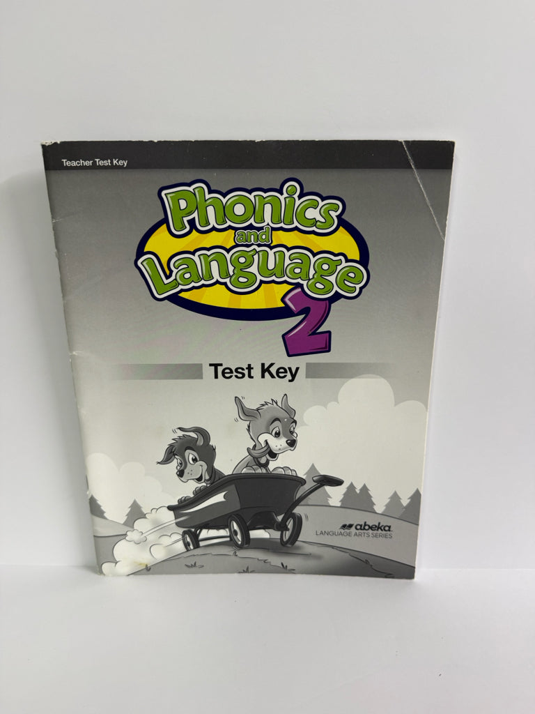 Phonics and Language 2 Abeka Test Key Pre-Owned 2nd Grade Language Textbooks