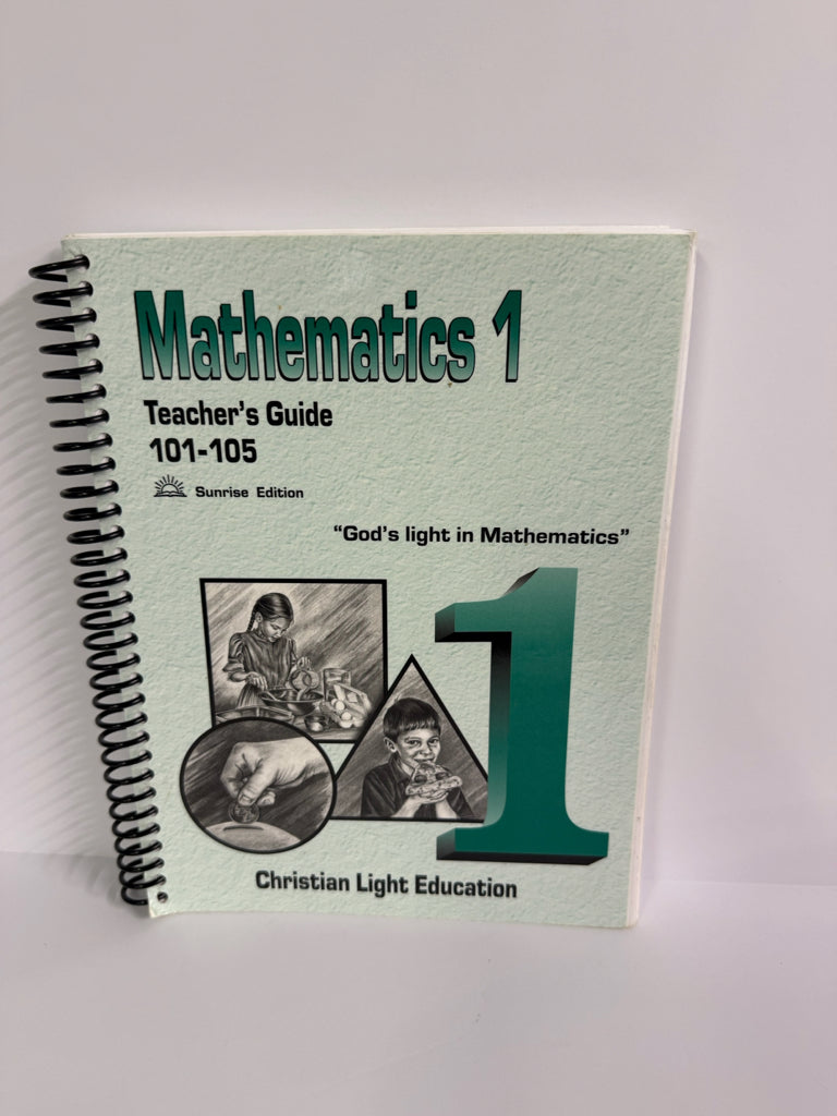 Mathematics 1 Christian Light Teacher Guide  Pre-Owned Mathematics Textbooks