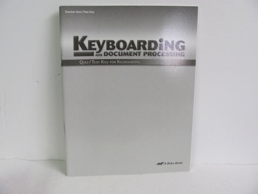 Keyboarding Abeka Quiz/Test Key  Pre-Owned High School Electives (Books)