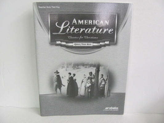 American Literature Abeka Quiz/Test Key  Pre-Owned 11th Grade Reading Textbooks