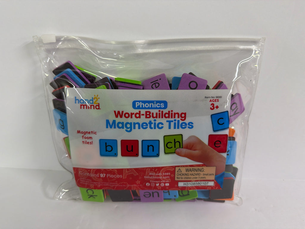 Word-Building Magnetic Tiles Hand2Mind Manipulative Set  Pre-Owned Language