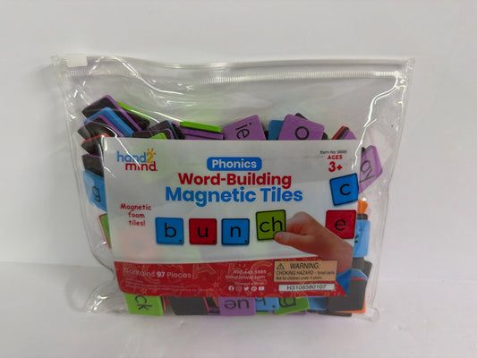 Word-Building Magnetic Tiles Hand2Mind Manipulative Set  Pre-Owned Language