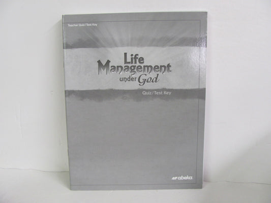 Life Management Under God Abeka Quiz/Test Key  Pre-Owned Bible Textbooks