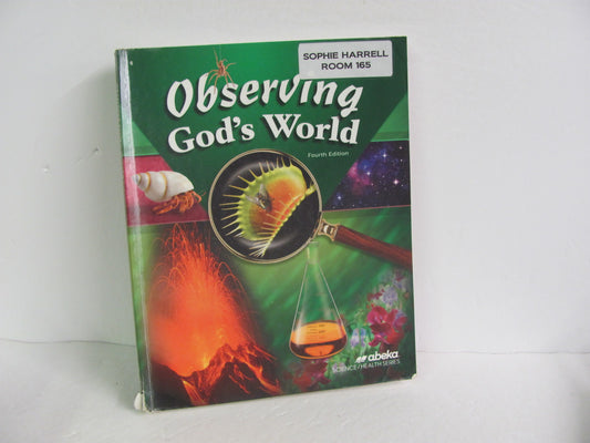 Observing God's World Abeka Student Book Pre-Owned 6th Grade Science Textbooks