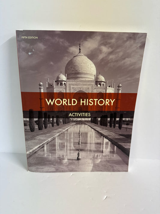 World History BJU Press Activity Book  Pre-Owned 10th Grade History Textbooks