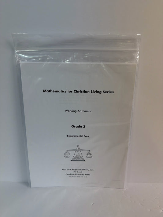 Working Arithmetic Rod & Staff Supplement Pre-Owned Mathematics Textbooks