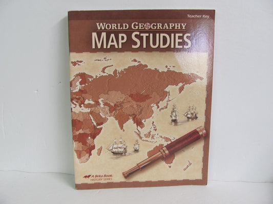 World Geography Map Studies Abeka Teacher Key  Pre-Owned History Textbooks