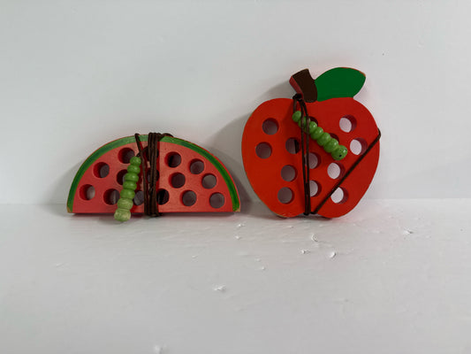 Wooden Lacing Toy Pre-Owned Preschool Early Learning