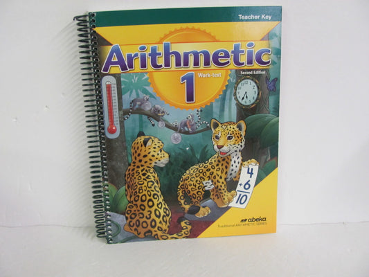 Arithmetic 1 Abeka Teacher Key  Pre-Owned 1st Grade Mathematics Textbooks