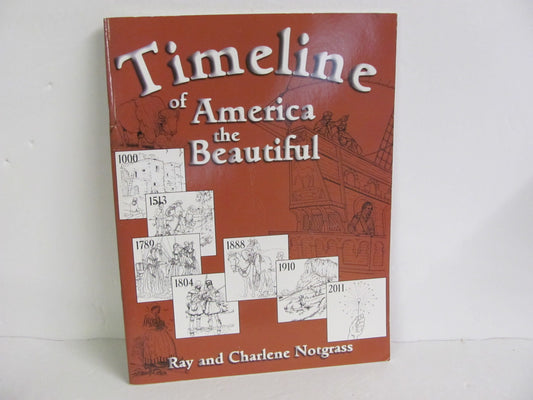 Timeline of America The Beauti Notgrass Pre-Owned Notgrass History Textbooks