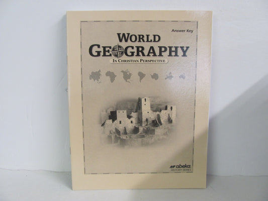 World Geography Abeka Answer Key  Pre-Owned 9th Grade History Textbooks