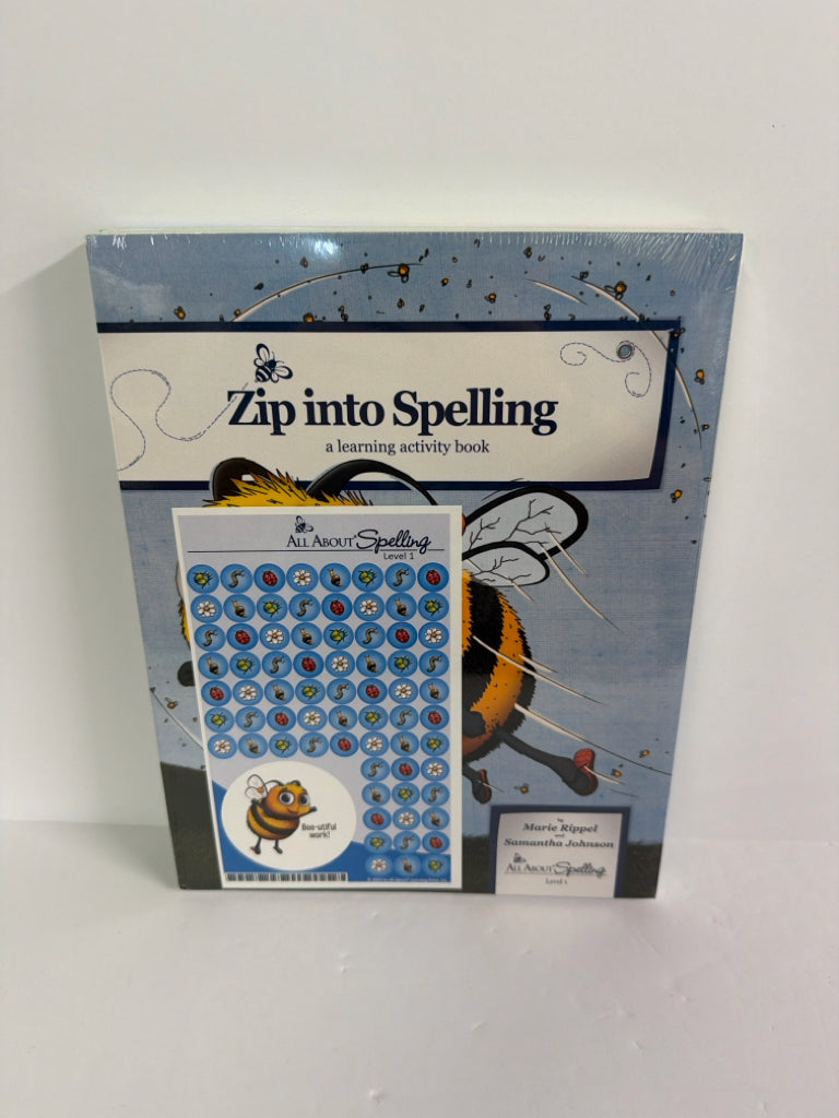 Zip into Spelling All About Learning Activity Book  Pre-Owned Language Textbooks