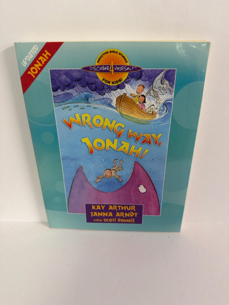 Wrong Way, Jonah Harvest House Publishers Bible Study Pre-Onwed Bible Textbooks