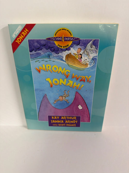 Wrong Way, Jonah Harvest House Publishers Bible Study Pre-Onwed Bible Textbooks