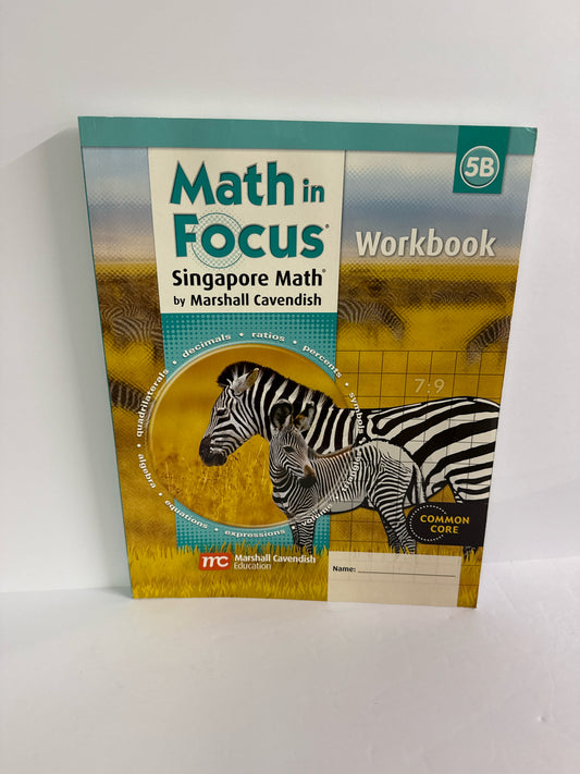 Math In Focus Singapore Student Workbook Pre-Owned Mathematics Textbooks