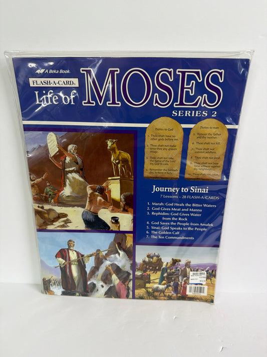 Life of Moses Abeka Flash A Card Pre-owned Elementary Bible Textbooks