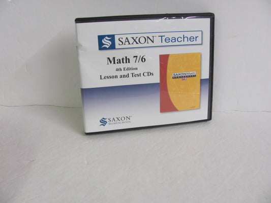 Math 76 Saxon Teacher CDs Pre-Owned 6th Grade Mathematics Textbooks