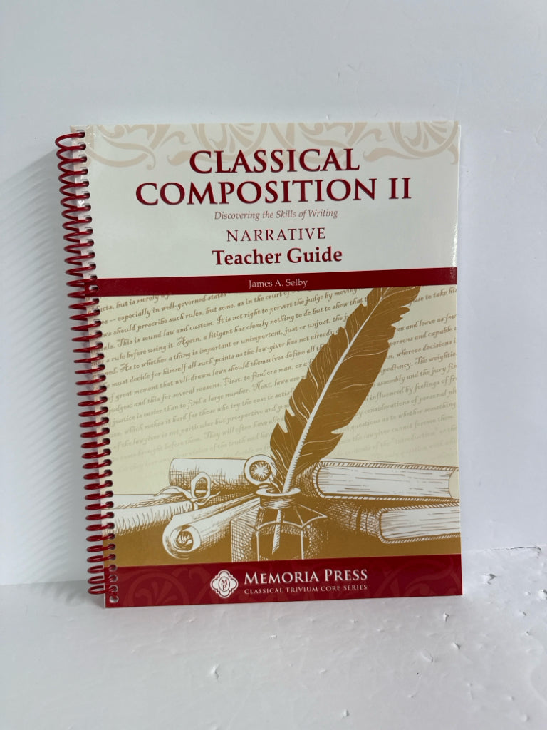 Classical Composition II Memoria Press Teacher Guide  Pre-Owned Memoria Press