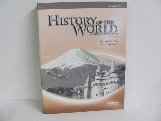 History of the World Abeka Answer Key  Pre-Owned 7th Grade History Textbooks
