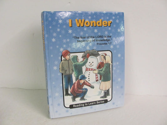 I Wonder Christian Light Pre-Owned 1st Grade Reading Textbooks