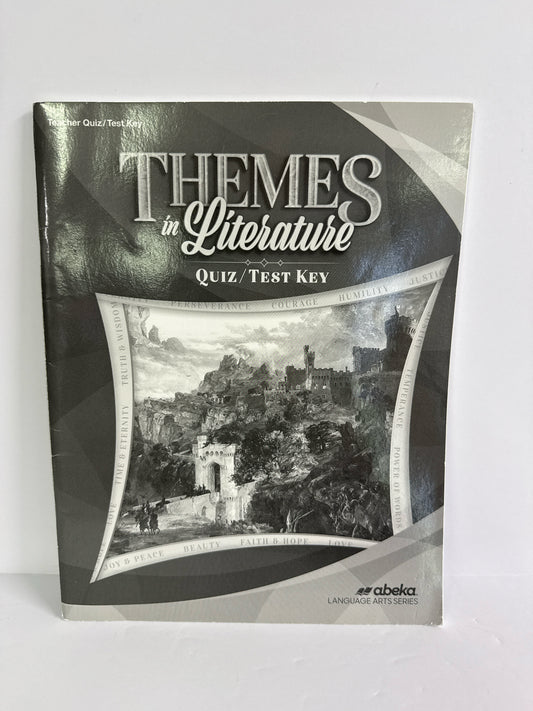 Themes in Literature Abeka Quiz/Test Key  Pre-Owned 9th Grade Literature
