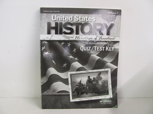United States History Abeka Quiz/Test Key  Pre-Owned History Textbooks