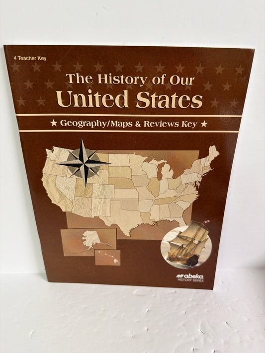 The History of Our United States Abeka 4th Grade History Textbooks