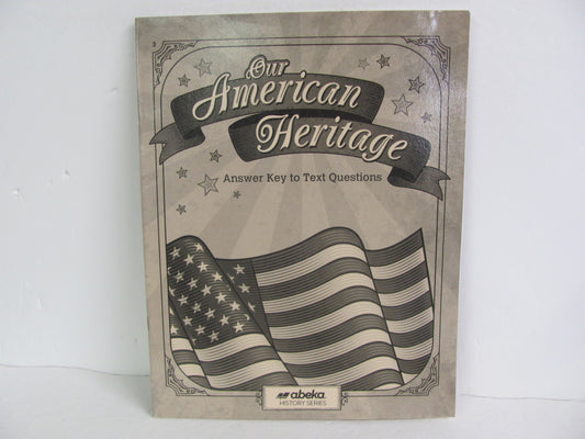 Our American Heritage Abeka Answer Key  Pre-Owned 3rd Grade History Textbooks
