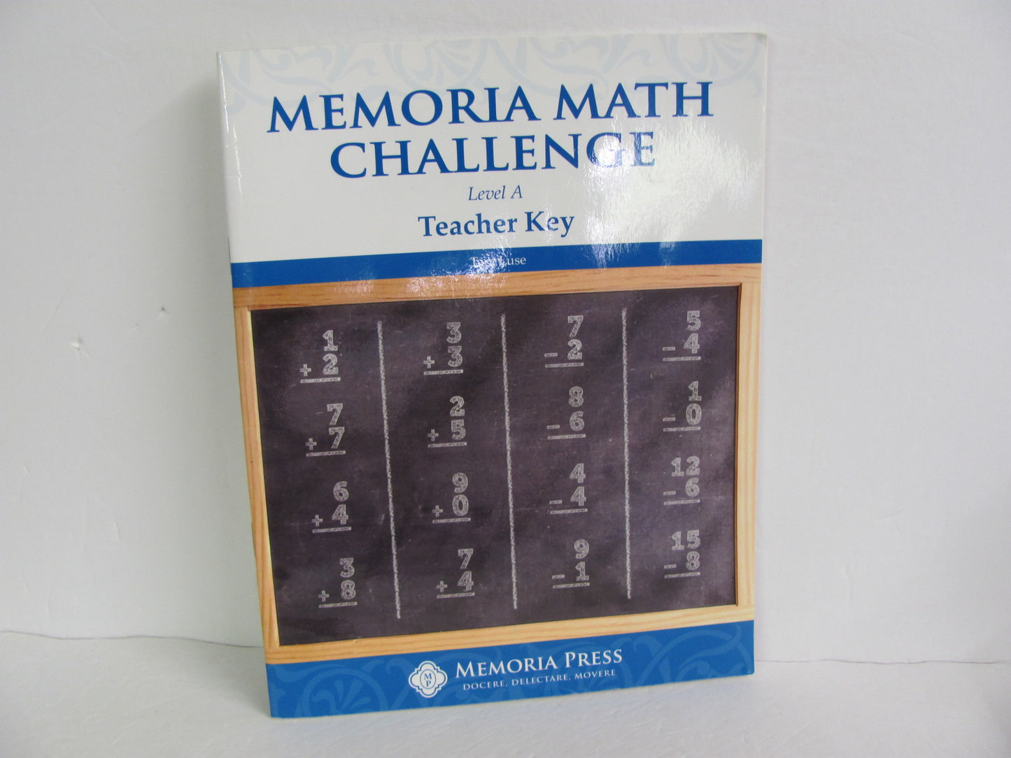 Memoria Math Challenge Memoria Press Teacher Key  Pre-Owned Luse Math Help Books