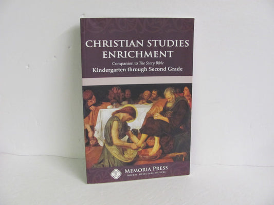 Christian Studies Enrichment Memoria Press Kindergarten Bible Textbooks