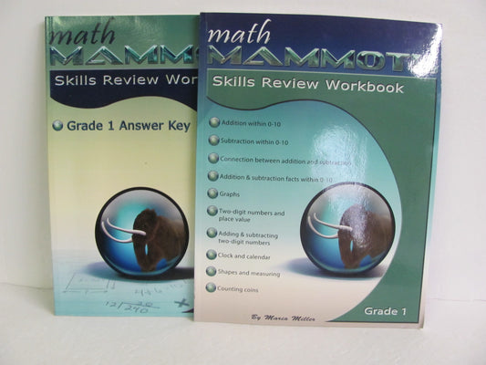 Math Mammoth Set  Pre-Owned Miller 1st Grade Mathematics Textbooks